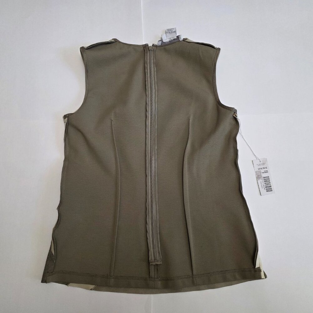 Per Se by Carlisle Suede Leather Patchwork Sleeveless Top - Picture 11 of 14
